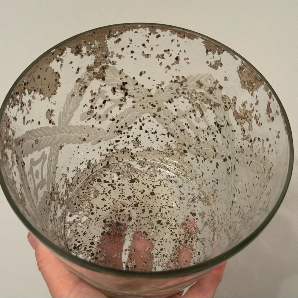 Pottery Barn Mercury Med Candle Holder Pot